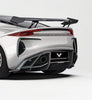 Lotus Emira 3.6 V6 2.0 Four-cylinder 2022-ON with Aftermarket Parts - Rear Bumper Canards Pre-preg Carbon Fiber from Ventus Veloce