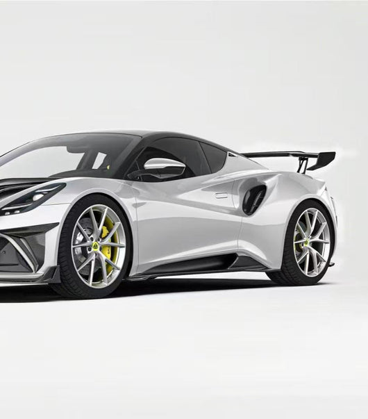 Lotus Emira 3.6 V6 2.0 Four-cylinder 2022-ON with Aftermarket Parts - Side Skirts Pre-preg Carbon Fiber from Ventus Veloce