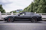 Porsche Panamera 4 & 4S & Turbo 971.1 971.2 (fits both pre-facelift & facelift) 2017 2018 2019 2020 2021 2022 2023 (Standard Wheel Base) with Aftermarket Parts - Side Skirts Pre-preg Carbon Fiber from Ventus Veloce