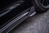 Porsche Panamera 4 & 4S & Turbo 971.1 971.2 (fits both pre-facelift & facelift) 2017 2018 2019 2020 2021 2022 2023 (Standard Wheel Base) with Aftermarket Parts - Side Skirts Pre-preg Carbon Fiber from Ventus Veloce