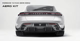 Porsche Taycan & Cross Turismo Base/4/4S/GTS/Turbo/Turbo S 2020 2021 2022 2023 2024 with Aftermarket Parts - Rear Spoiler Pre-preg Carbon Fiber from Ventus Veloce