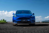 Tesla Model Y/P 2020 2021 2022 2023 2024 with Aftermarket Parts - Front Lip Pre-preg Carbon Fiber from Ventus Veloce