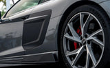 Audi R8 Gen 2 2020 2021 2022 2023 with Aftermarket Parts - Side Blades Carbon Fiber from Ventus Veloce